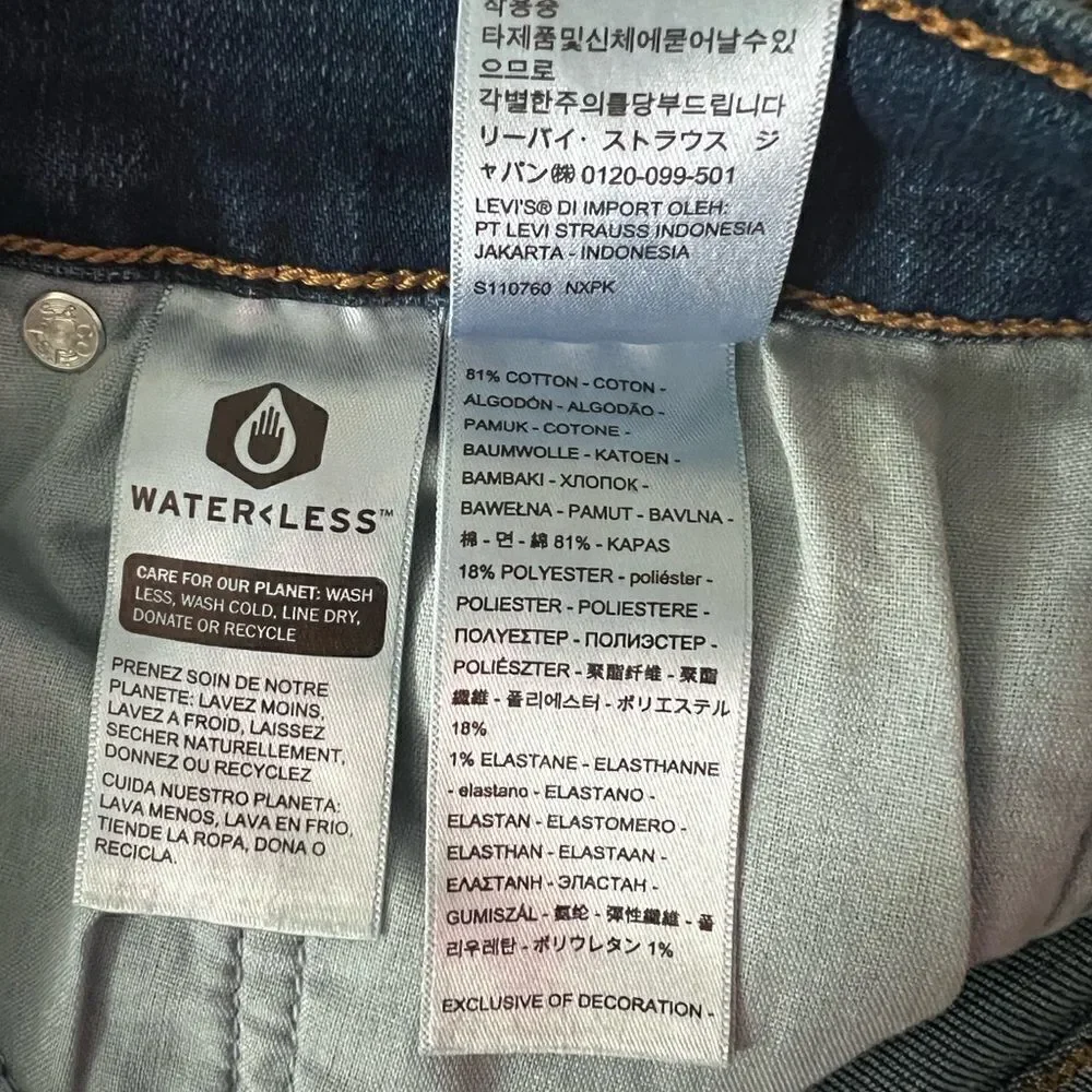 Levi's 721 High Rise Skinny Jean-Size 24W - Picture 9 of 9